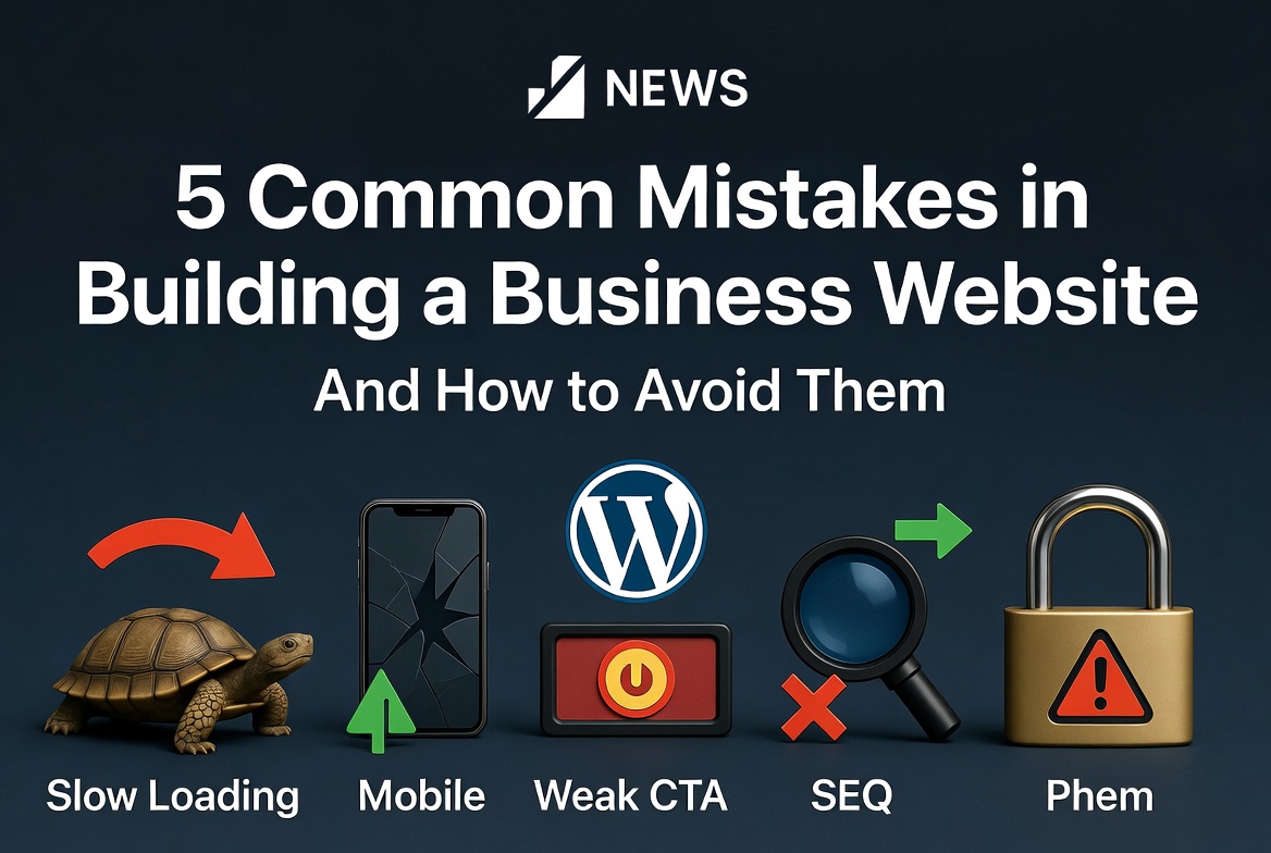5 טעויות נפוצות בבניית אתר עסקי